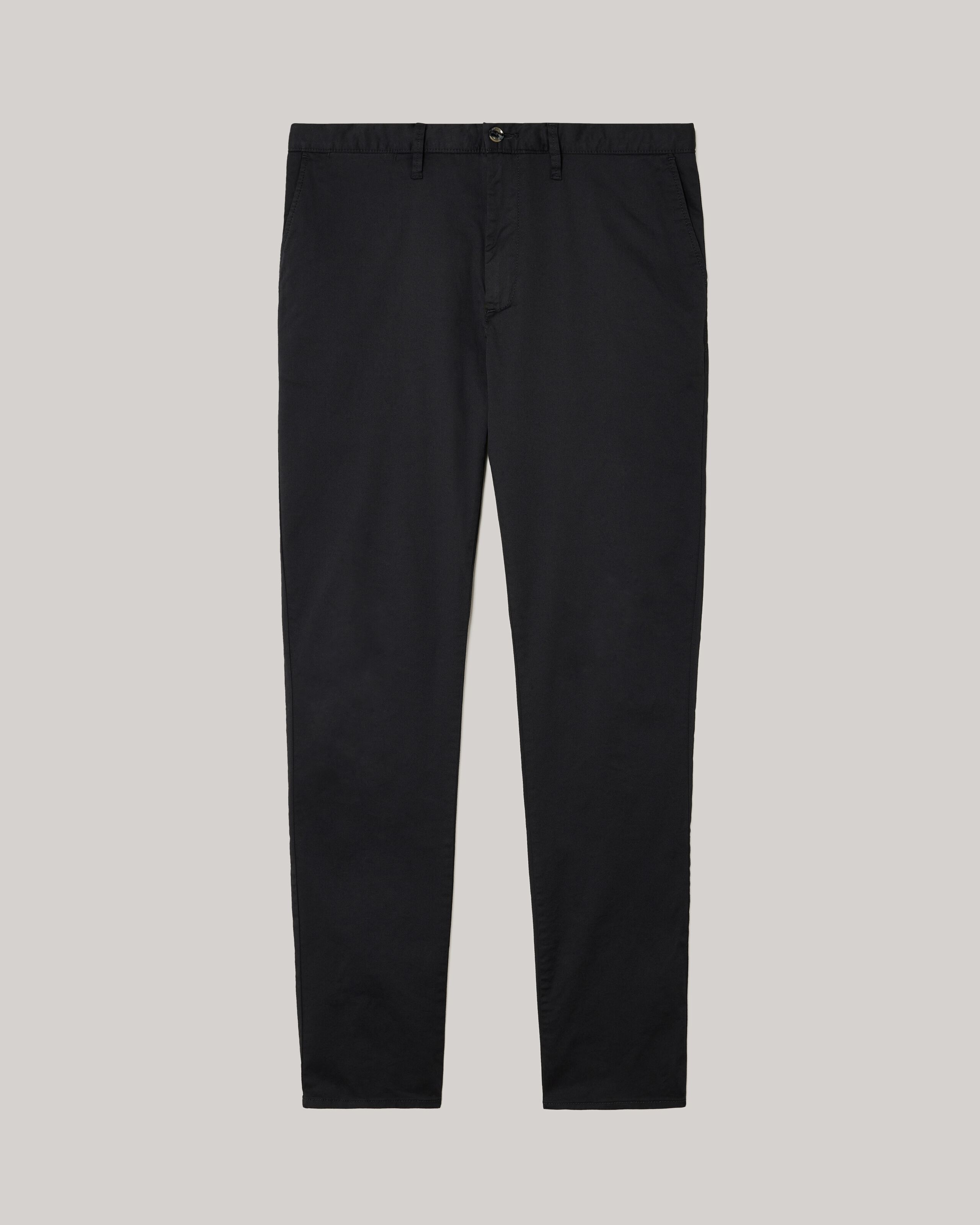 Ultra Slim Stretch Cotton Chino - Black | Chinos | Politix